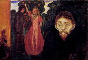 Jealousy by Edvard Munch, hand-painted oil painting reproduction