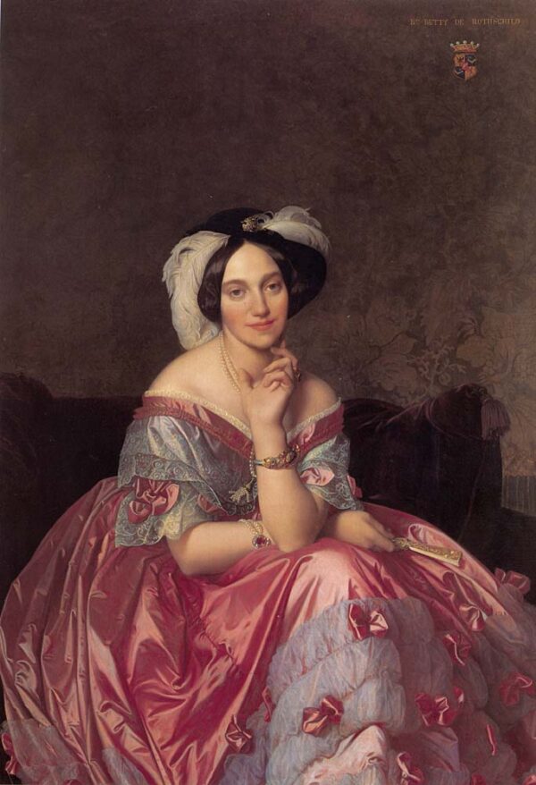 Baronne James de Rothschild by Jean Auguste Dominique Ingres, hand-painted oil painting reproduction