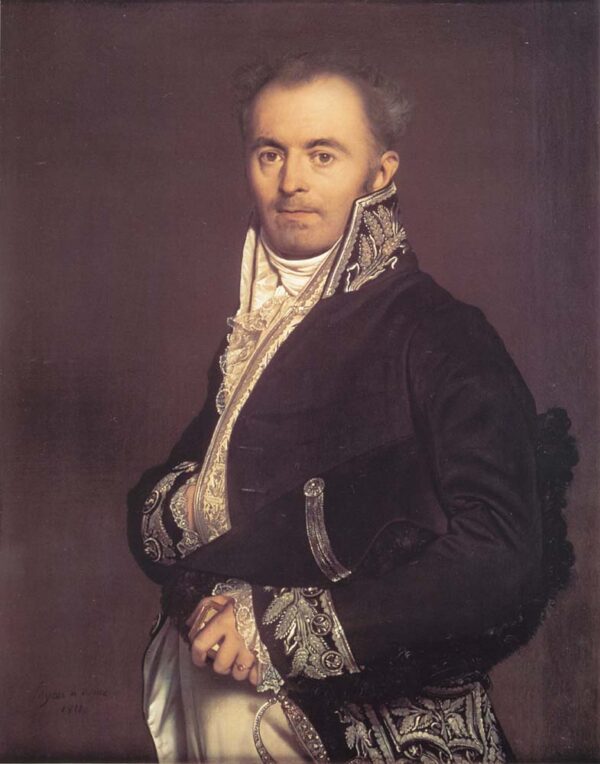 Hippolyte Francois Devillers by Jean Auguste Dominique Ingres, hand-painted oil painting reproduction