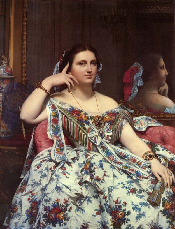 Madame Paul Sigisbert by Jean Auguste Dominique Ingres, hand-painted oil painting reproduction