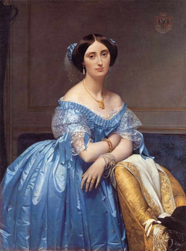 Princesse Albert de Broglie by Jean Auguste Dominique Ingres, hand-painted oil painting reproduction
