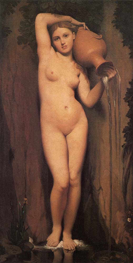 The Source by Jean Auguste Dominique Ingres, hand-painted oil reproduction