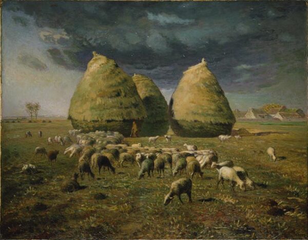 Haystacks by Jean-François Millet, hand-painted oil painting reproduction