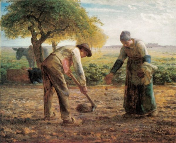 Potato Planters by Jean-François Millet, hand-painted oil painting reproduction