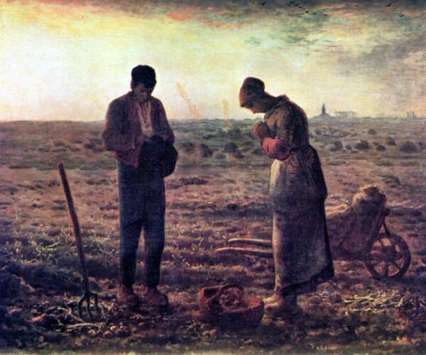 The Angelus by Jean-François Millet, hand-painted oil painting reproduction