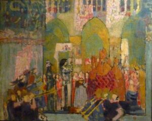 Jeanne d’Arc au sacre de Charles VII by Maurice Denis, hand-painted oil painting reproduction