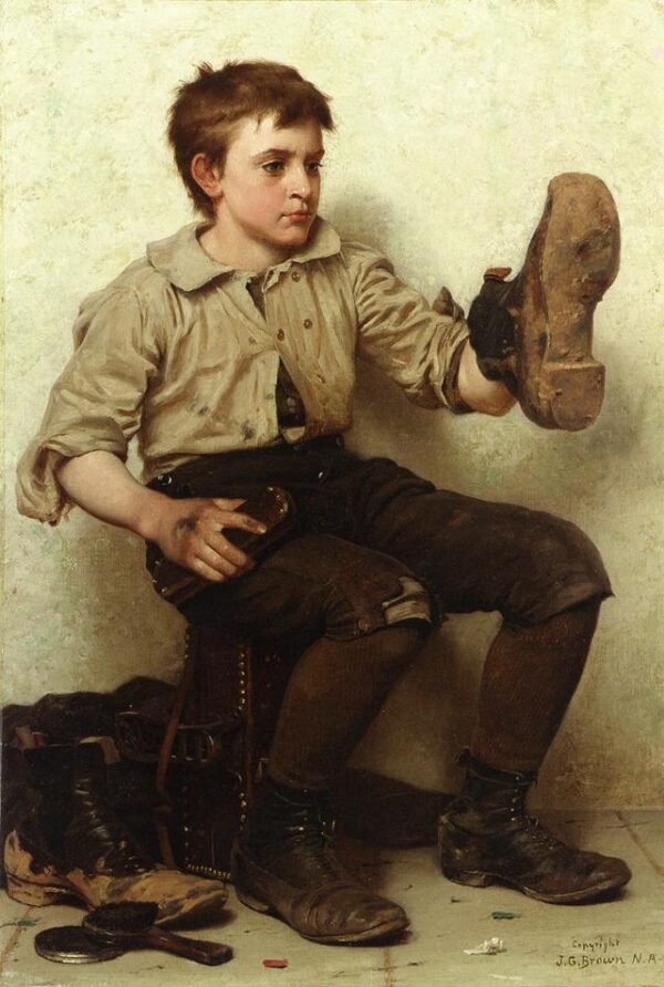 Jersey Mud by John G Brown, hand-painted oil painting reproduction