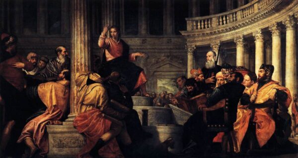 Jesus among the Doctors by Paolo Veronese, hand-painted oil painting reproduction