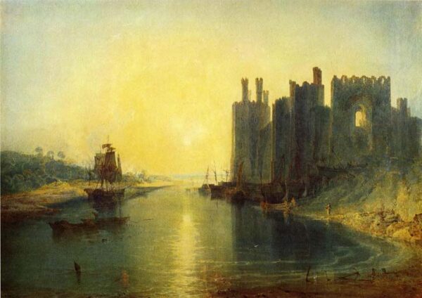 Caernarvon Castle by J.M.W. Turner, hand-painted oil painting reproduction