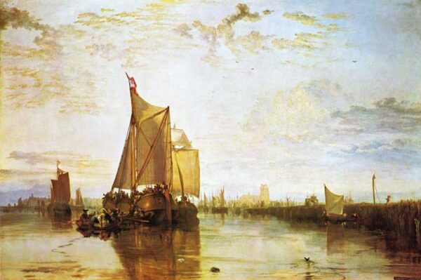 Dort the Dort Packet Boat from Rotterdam Bacalmed by J.M.W. Turner, hand-painted oil painting reproduction