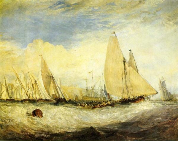 East Cowes Castle by J.M.W. Turner, hand-painted oil painting reproduction