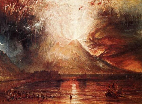 Eruption of Vesuvius by J.M.W. Turner, hand-painted oil painting reproduction