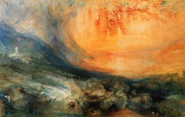 Goldau by J.M.W. Turner, hand-painted oil painting reproduction