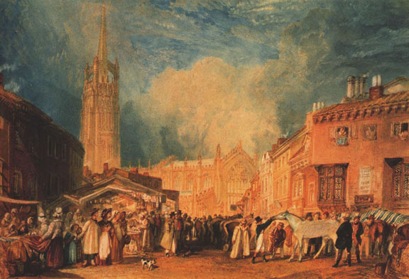 Louth Lincolnshire by J.M.W. Turner, hand-painted oil reproduction