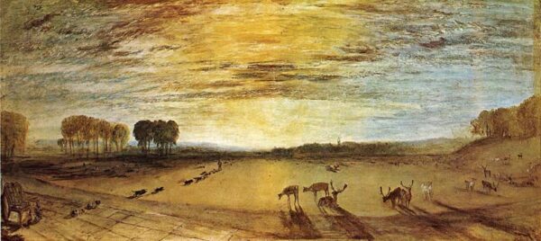 Petworth Park Tillington Church in the Distance by J.M.W. Turner, hand-painted oil painting reproduction