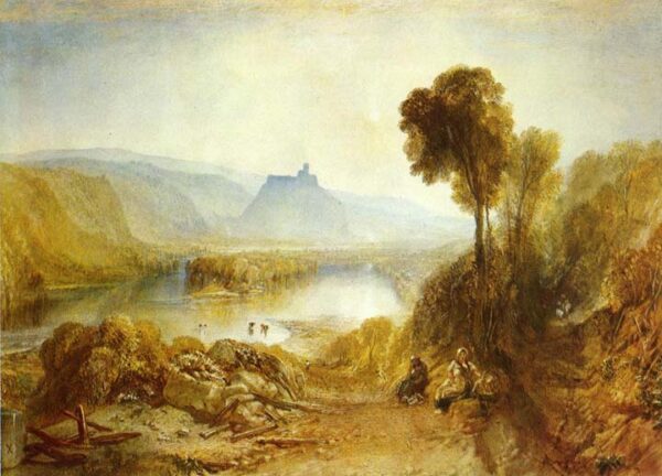 Prudhoe Castle Northumberland by J.M.W. Turner, hand-painted oil painting reproduction
