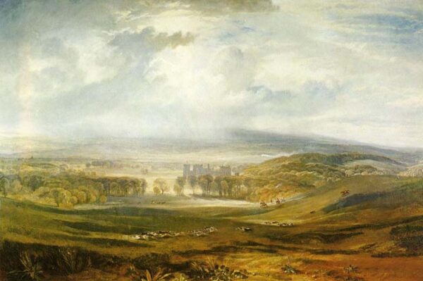 Raby Castle the Seat of the Earl of Darlington by J.M.W. Turner, hand-painted oil painting reproduction