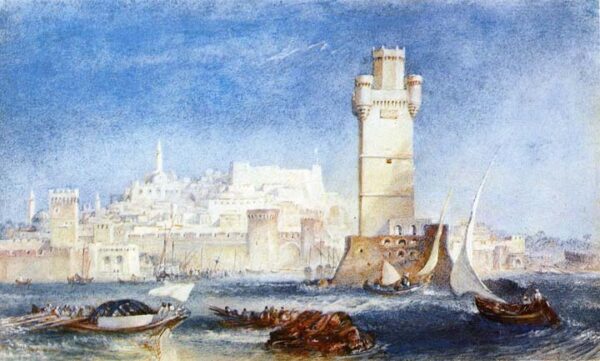 Rhodes by J.M.W. Turner, hand-painted oil reproduction