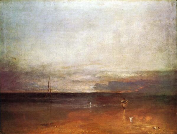 Rocky Bay with Figures by J.M.W. Turner, hand-painted oil painting reproduction