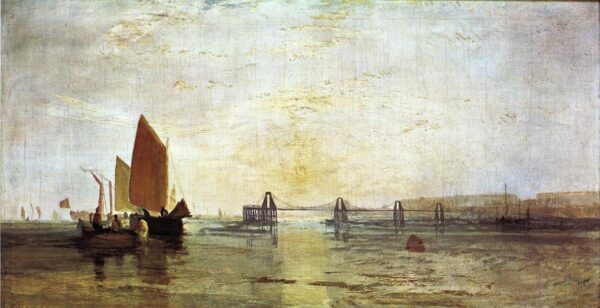The Chain Pier Brighton by J.M.W. Turner, hand-painted oil painting reproduction