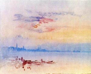 Venice Looking East from the Guidecca Sunrise by J.M.W. Turner, hand-painted oil painting reproduction