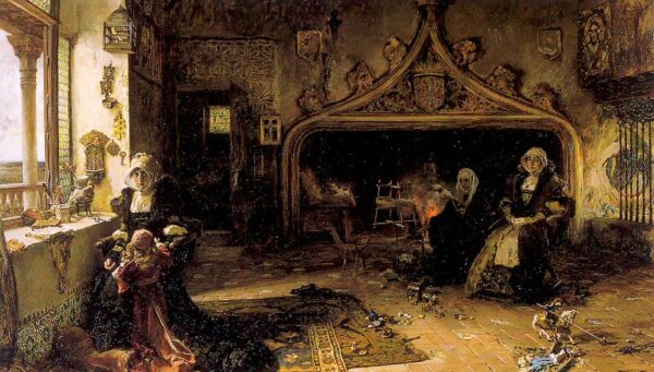 Joan the Mad by Francisco Pradilla Ortiz, hand-painted oil painting reproduction