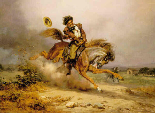Joaquin Murieta – The Vaquero by Charles Christian Nahl, hand-painted oil painting reproduction