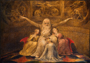Job and His Daughters by William Blake, hand-painted oil painting reproduction