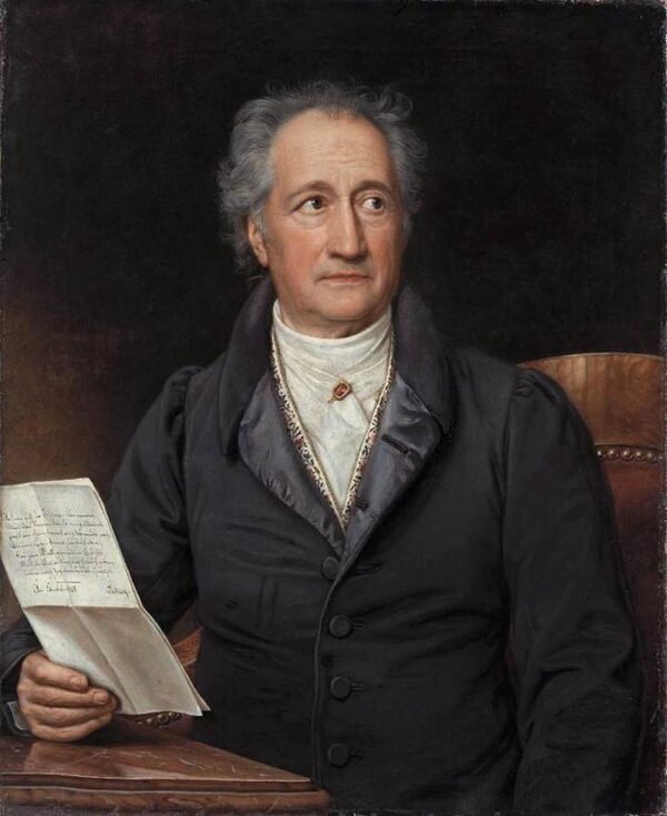 Johann Wolfgang von Goethe by Joseph Karl Stieler, hand-painted oil painting reproduction