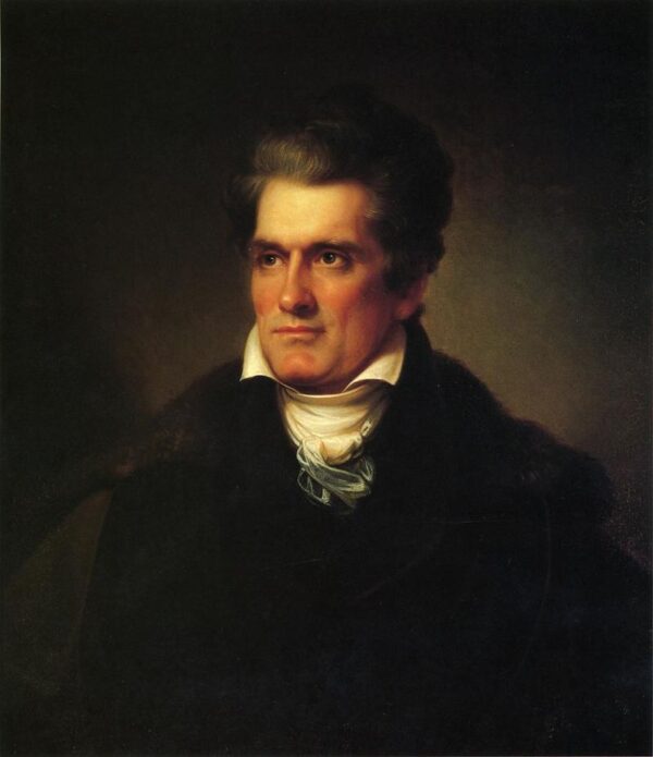 John C. Calhoun by Rembrandt Peale, hand-painted oil painting reproduction
