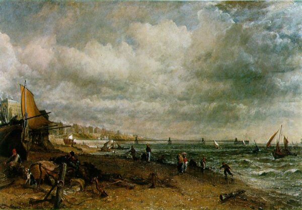 Chain Pier Brighton by John Constable, hand-painted oil painting reproduction