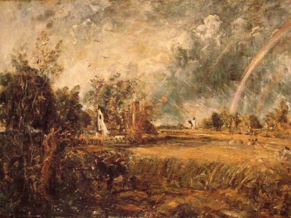 Cottage Rainbow Mill by John Constable, hand-painted oil painting reproduction
