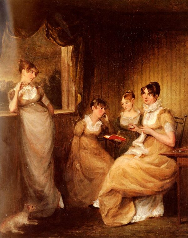 Ladies From The Family Of Mr William Mason Of Colchester by John Constable, hand-painted oil painting reproduction