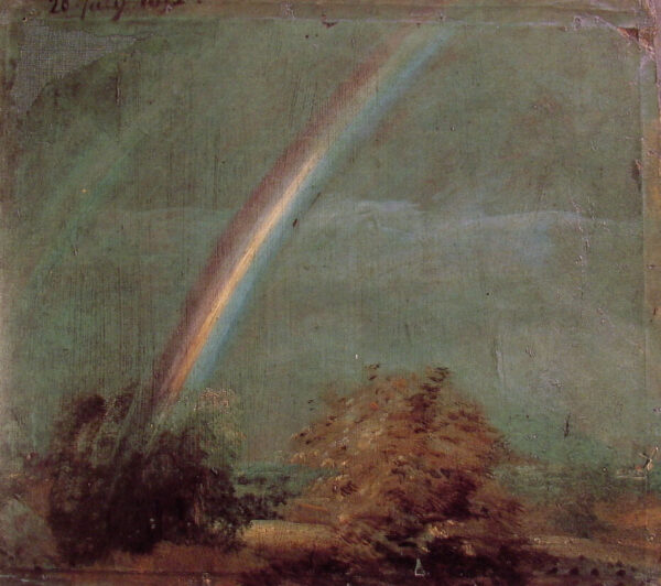Landscape with a Double Rainbow by John Constable, hand-painted oil painting reproduction