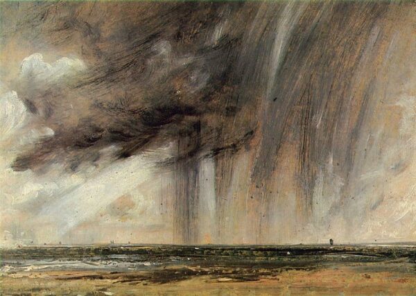 Rainstorm off the Coast at Brighton by John Constable, hand-painted oil painting reproduction