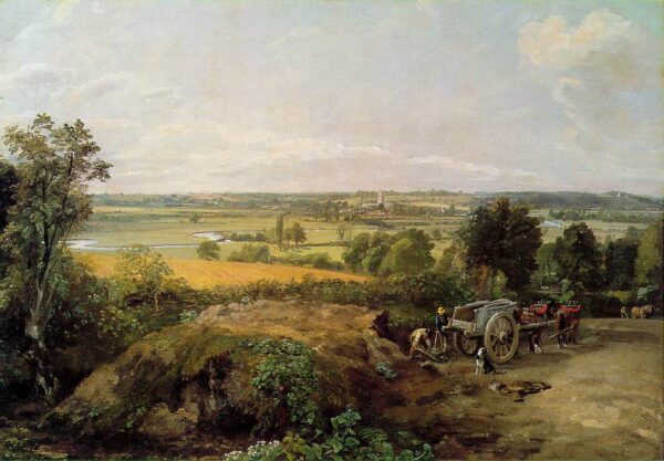Stour Valley and Dedham Church by John Constable, hand-painted oil painting reproduction