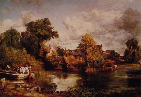 The White Horse In boat by John Constable, hand-painted oil painting reproduction