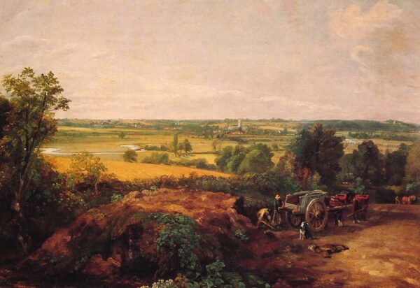 View of Dedham by John Constable, hand-painted oil painting reproduction