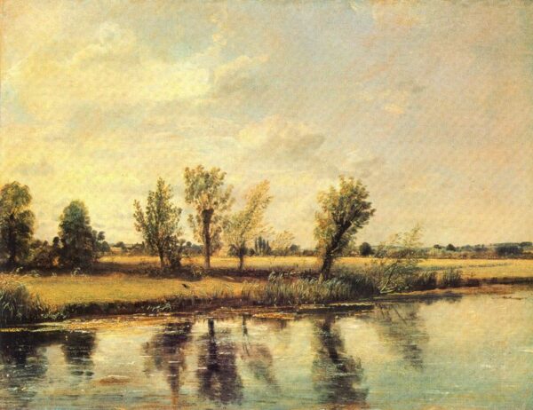 Water meadows near Salisbury by John Constable, hand-painted oil painting reproduction