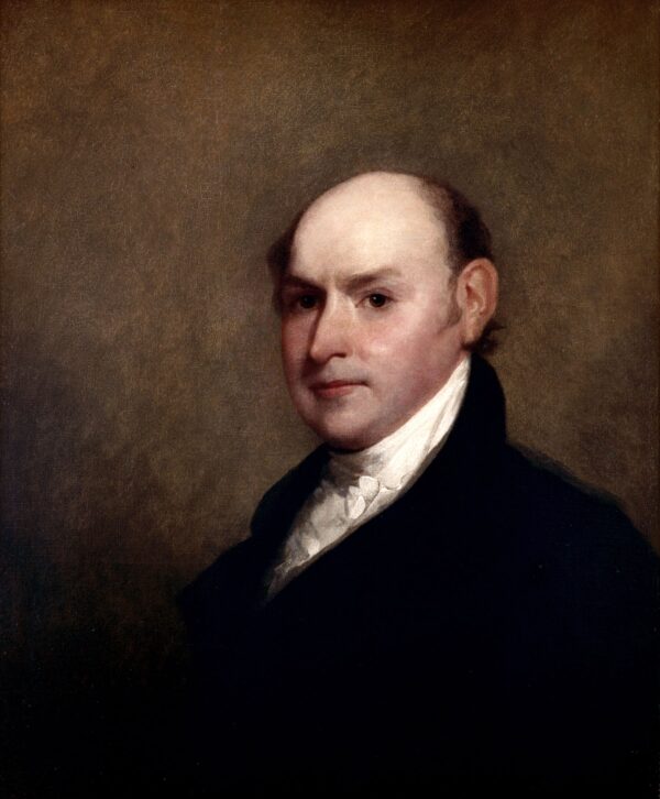 John Quincy Adams by Gilbert Stuart, hand-painted oil reproduction