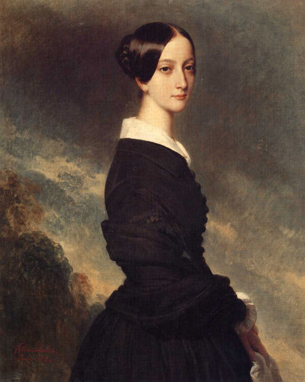 Fran?oise Caroline Gonzague, Princesse de Joinville by Franz Xavier Winterhalter, hand-painted oil painting reproduction