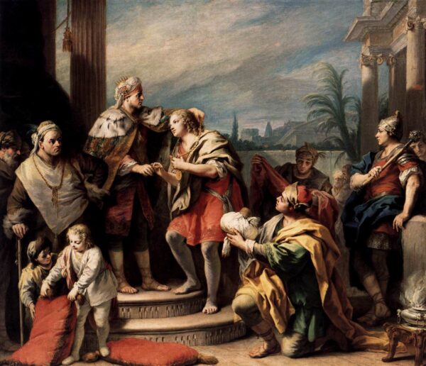 Joseph in the Pharaoh’s Palace by Jacopo Amigoni, hand-painted oil painting reproduction