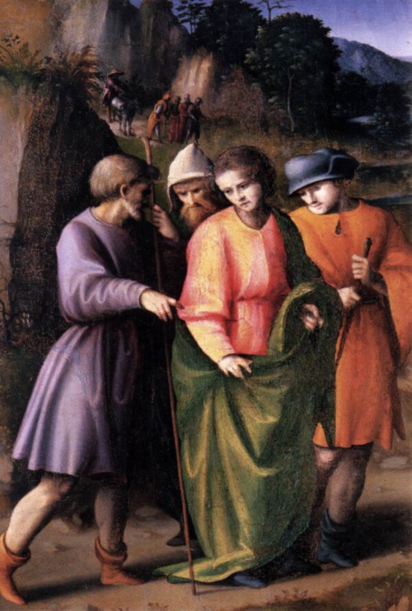 Joseph Sold by His Brethren by Bacchiacca, hand-painted oil painting reproduction