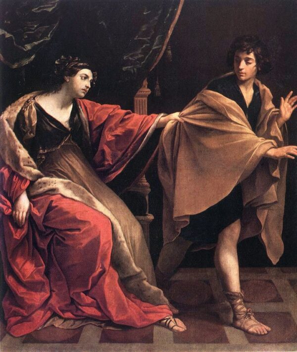 Joseph and Potiphars’ Wife by Guido Reni, hand-painted oil painting reproduction