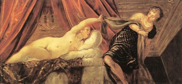 Joseph and Potiphar’s Wife by Tintoretto, hand-painted oil painting reproduction