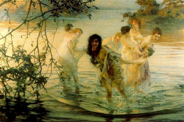 Joyous Frolics by Paul Émile Chabas, hand-painted oil painting reproduction