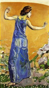 Joyous Woman by Ferdinand Hodler, hand-painted oil painting reproduction