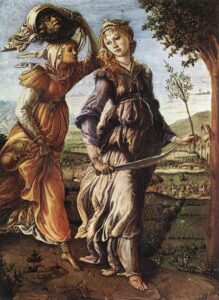 The Return of Judith to Bethulia by Sandro Botticelli, hand-painted oil painting reproduction
