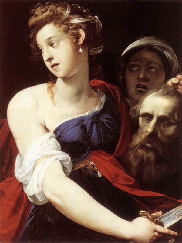 Judith with the Head of Holofernes by Giuseppe Cesari, hand-painted oil painting reproduction