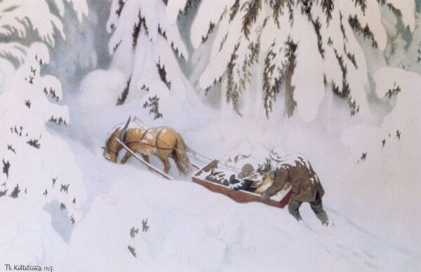 Juletroll by Theodor Kittelsen, hand-painted oil painting reproduction